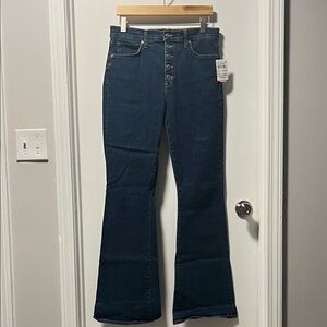 Veronica Beard Dark Blue Flare Jeans